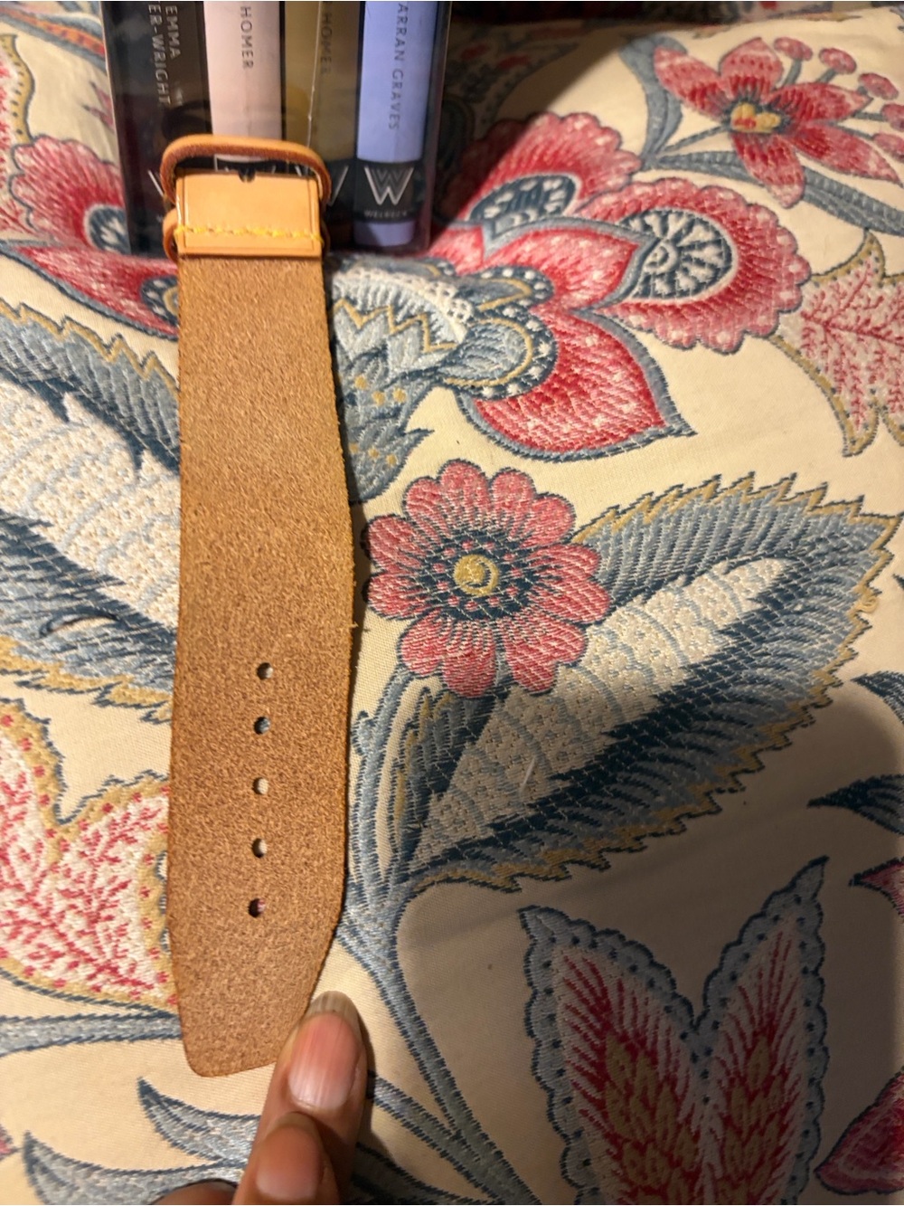 Louis Vuitton Tan Leather Bouveliere with Brass Buckle EUC - Picture 4 of 4